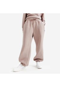 Decathlon - Spodnie damskie Elementals. Kolor: różowy, brązowy, wielokolorowy. Materiał: poliester, bawełna, materiał #1