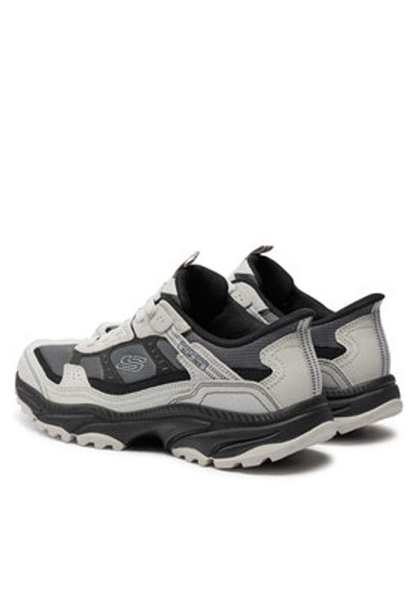 skechers - Skechers Trekkingi Slip-ins Vigor AT 237744/GYBK Szary. Kolor: szary. Materiał: skóra. Sport: turystyka piesza