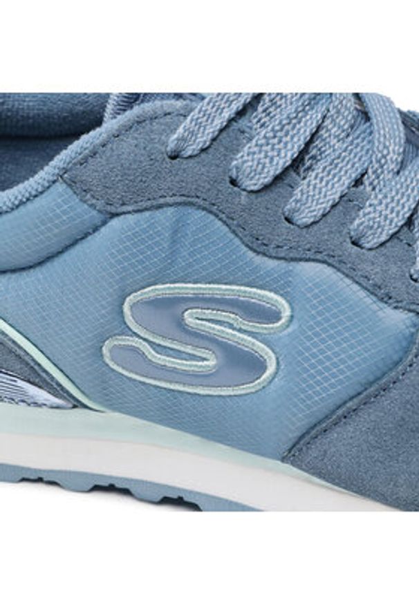 skechers - Skechers Sneakersy Step N Fly 155287/SLT Niebieski. Kolor: niebieski. Materiał: zamsz, skóra