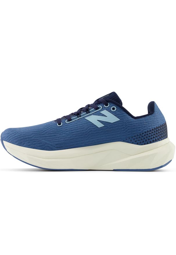 Buty damskie New Balance FuelCell Propel v5 WFCPRLH5 – niebieskie. Okazja: na co dzień. Kolor: niebieski. Materiał: guma, poliester, materiał, syntetyk. Szerokość cholewki: normalna. Sport: bieganie, fitness