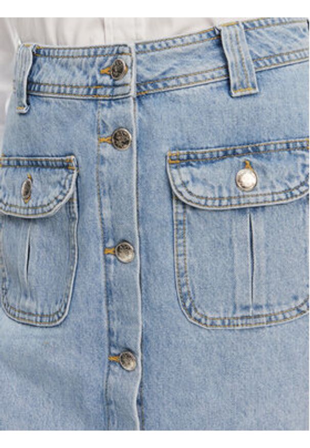 JOOP! Jeans Spódnica jeansowa Rosa 30046659 Niebieski Regular Fit. Kolor: niebieski. Materiał: bawełna