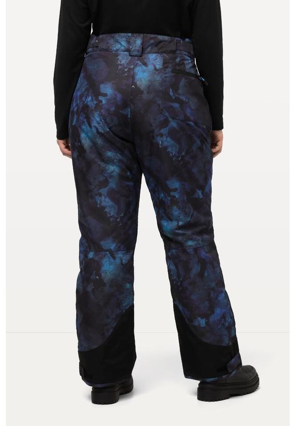 ULLA POPKEN - Damskie Spodnie funkcyjne spodnie narciarskie wodoodporne zapięcie na rzep. Kolekcja: plus size. Kolor: wielokolorowy, niebieski, turkusowy. Materiał: poliester, materiał. Sezon: zima. Sport: narciarstwo