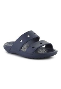 Klapki Crocs Classic Sandal K Jr 207536-410 niebieskie. Okazja: na plażę. Kolor: niebieski. Materiał: materiał, syntetyk #5