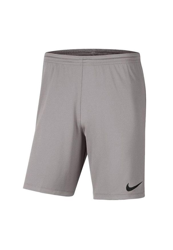 Nike - Spodenki Z Dzianiny Dla Dzieci Park III. Kolor: szary. Materiał: dzianina