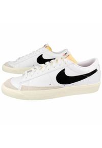 Buty koszykarskie męskie Nike Blazer Low 77 Vintage. Zapięcie: sznurówki. Kolor: biały. Materiał: materiał. Szerokość cholewki: normalna