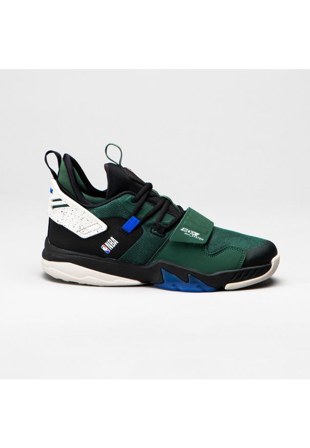 TARMAK - Buty Do Koszykówki Ss500 Nba Milwaukee Bucks Dla Chłopców I Dziewczynek. Kolor: zielony. Materiał: kauczuk. Sport: koszykówka