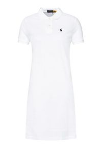 Polo Ralph Lauren Sukienka codzienna Polo Shirt Shop 211799490017 Biały Regular Fit. Okazja: na co dzień. Typ kołnierza: polo. Kolor: biały. Materiał: bawełna. Typ sukienki: proste. Styl: casual #5