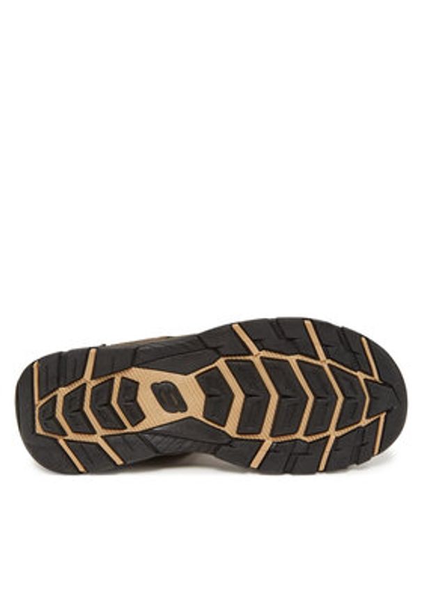 skechers - Skechers Sandały Tresmen-Hirano 204106/CHOC Brązowy. Kolor: brązowy. Materiał: skóra
