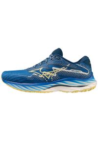 Buty do biegania Mizuno Wave Rider 27 Amst. Kolor: wielokolorowy, niebieski, fioletowy. Model: Mizuno Wave. Sport: bieganie