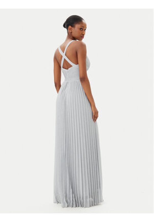 Artigli Sukienka wieczorowa ACAB002188 Srebrny Regular Fit. Kolor: srebrny. Materiał: syntetyk. Styl: wizytowy