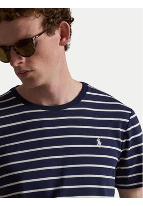 Polo Ralph Lauren T-Shirt 710B16648001 Granatowy Regular Fit. Typ kołnierza: polo. Kolor: niebieski. Materiał: bawełna