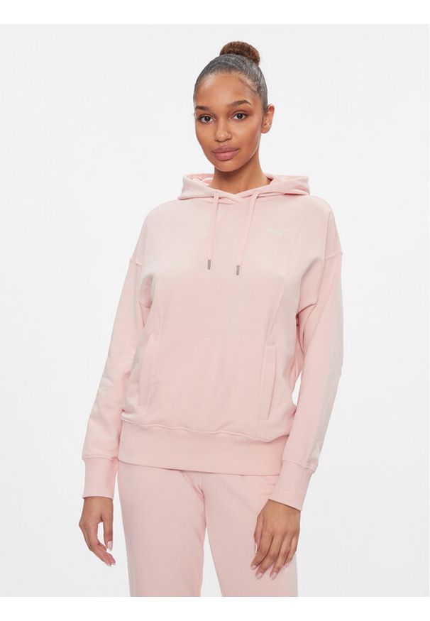 Puma Bluza Her 673110 Różowy Relaxed Fit. Kolor: różowy. Materiał: bawełna