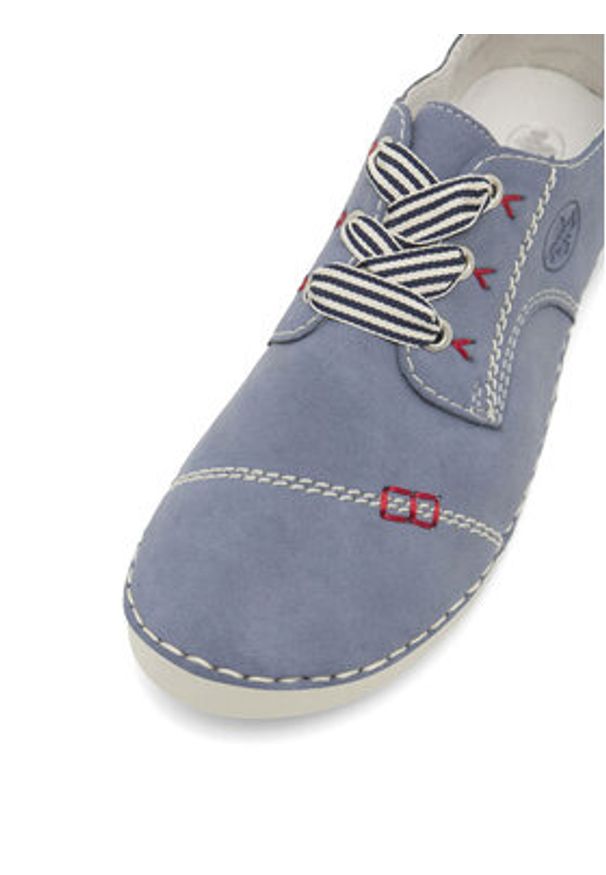 Rieker Półbuty 52520-14 Niebieski. Kolor: niebieski. Materiał: syntetyk