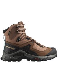 salomon - Buty trekkingowe damskie Salomon Quest Element Gore-tex. Wysokość cholewki: za kostkę. Kolor: brązowy. Materiał: syntetyk, materiał. Szerokość cholewki: normalna. Styl: sportowy