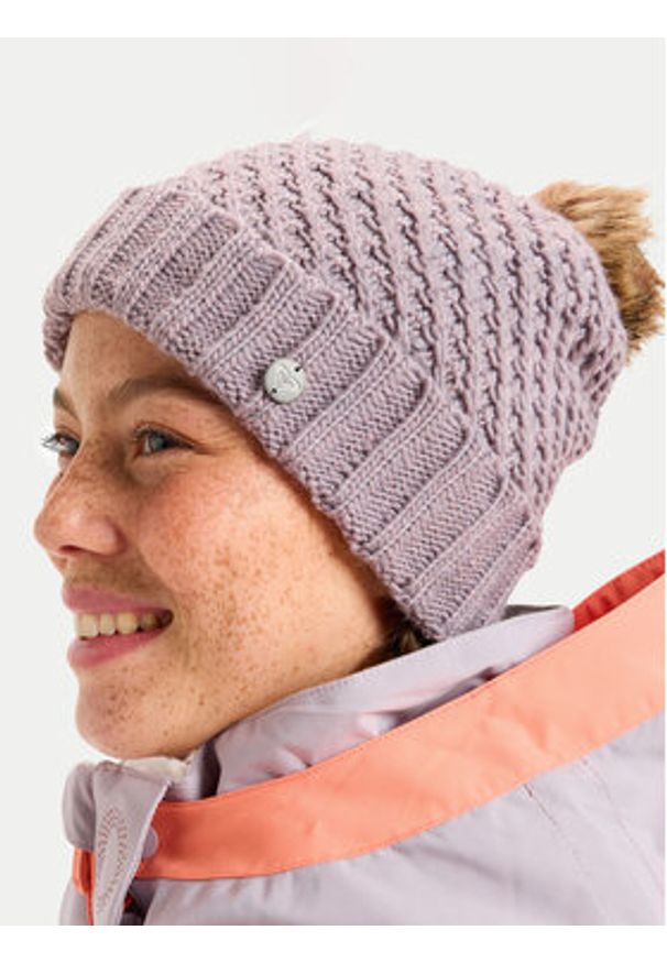 Roxy Czapka Blizzard ERJHA04415 Fioletowy. Kolor: fioletowy. Materiał: poliester