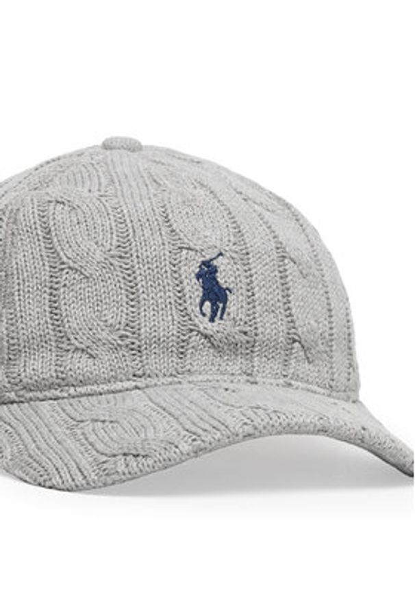 Polo Ralph Lauren Czapka z daszkiem 455981420004 Szary. Kolor: szary. Materiał: wełna