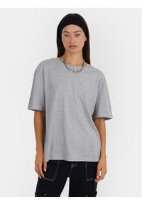 Brave Soul T-Shirt LTS-149BUSEGREY Szary Straight Fit. Kolor: szary. Materiał: bawełna