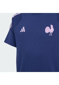 Adidas - Koszulka France Cotton Kids. Kolor: niebieski. Sport: piłka nożna #2