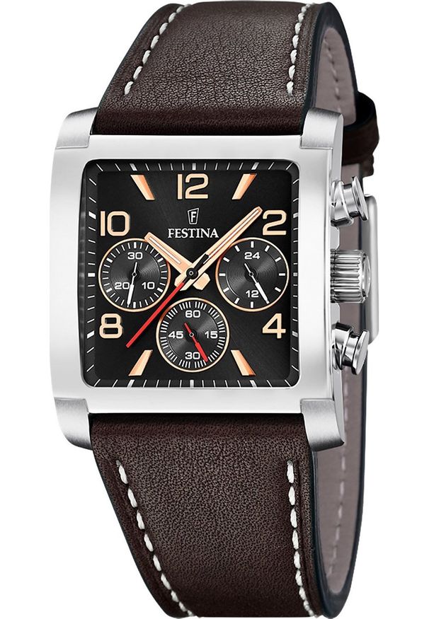 Zegarek Festina Zegarek męski Festina F20653-4 brązowy. Kolor: brązowy
