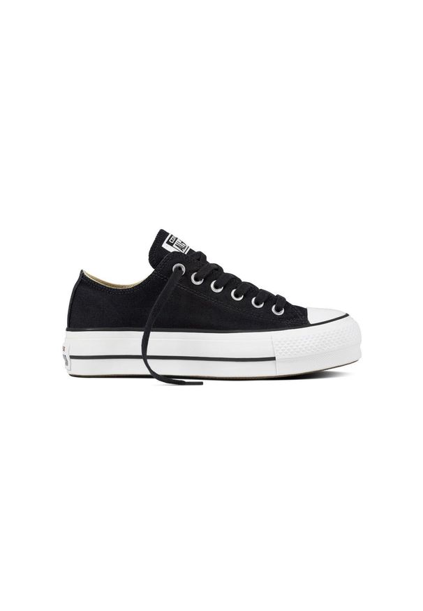 Sneakers Converse All Star Chuck Taylor Platform Canvas Czarne. Kolor: czarny. Obcas: na platformie