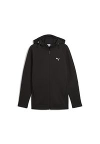 Puma - Męska rozpinana bluza z kapturem EVOSTRIPE PUMA Black. Typ kołnierza: kaptur. Kolor: czarny