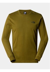 The North Face Longsleeve Easy NF0A87N8 Zielony Regular Fit. Kolor: zielony. Materiał: bawełna. Długość rękawa: długi rękaw