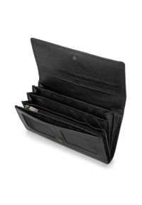 Wittchen - Damski portfel z RFID skórzany z kieszenią na suwak czarny. Kolor: czarny. Materiał: skóra #7