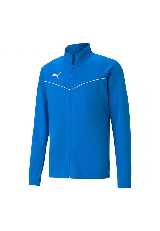 Puma - Męska Kurtka Treningowa TeamRISE. Kolor: niebieski. Sport: turystyka piesza