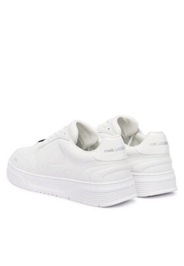 Karl Lagerfeld - KARL LAGERFELD Sneakersy KL53019 Biały. Kolor: biały. Materiał: skóra