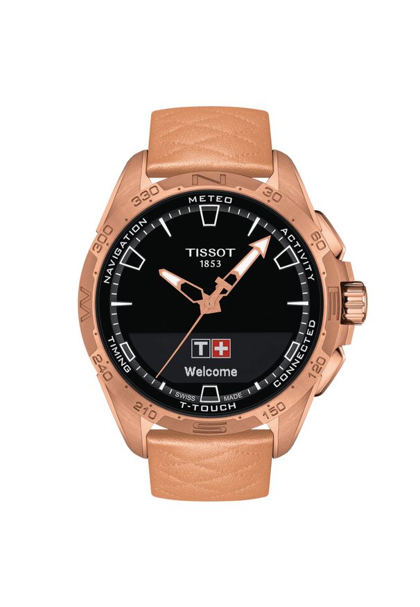 Zegarek Męski TISSOT T-TOUCH CONNECT SOLAR T121.420.46.051.00. Rodzaj zegarka: cyfrowe. Materiał: koronka. Styl: casual, klasyczny, sportowy