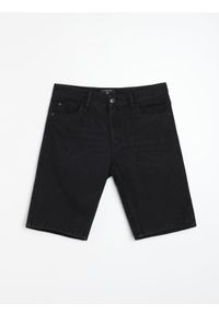 Sinsay - Szorty jeansowe - czarny. Kolor: czarny. Materiał: jeans
