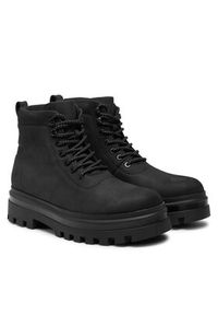 Calvin Klein Jeans Trapery Lugged Laceup Boot Oxf Hiking Nb YM0YM01076 Czarny. Kolor: czarny. Materiał: skóra