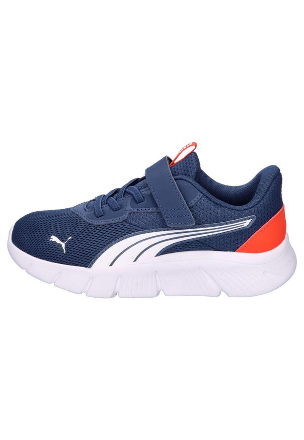 Puma FlexFocus Modern AC+ PS buty dziecięce, niebieskie, roz. 34. Zapięcie: rzepy. Kolor: wielokolorowy, niebieski, czerwony. Szerokość cholewki: normalna. Sport: bieganie