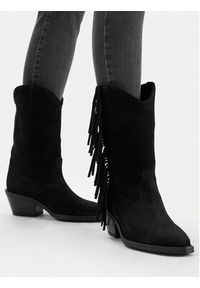 Badura Kowbojki EO-CHANA-5036 Czarny. Kolor: czarny. Materiał: skóra, zamsz #4