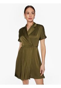 Liu Jo Sukienka koszulowa WA3462 T3481 Zielony Regular Fit. Kolor: zielony. Materiał: syntetyk. Typ sukienki: koszulowe #1