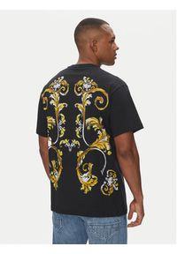 Versace Jeans Couture T-Shirt 78GAH6RB Czarny Regular Fit. Kolor: czarny. Materiał: bawełna #2