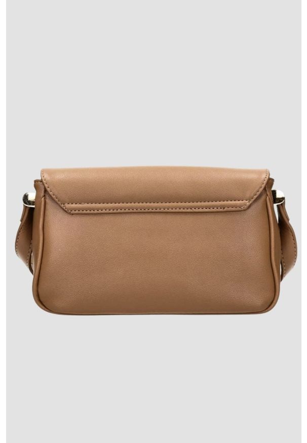 Valentino by Mario Valentino - VALENTINO Brązowa listonoszka Caprice Flap Bag. Kolor: brązowy. Materiał: skórzane