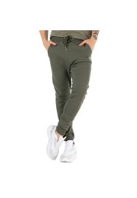 Spodnie dresowe Alpha Industries Basic Jogger SL 116370142 - zielone. Kolor: zielony. Materiał: dresówka #1