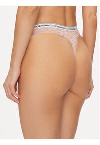 Calvin Klein Underwear Stringi 000QD5051E Różowy. Kolor: różowy. Materiał: syntetyk #4