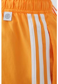 adidas Performance szorty kąpielowe HA0401 kolor pomarańczowy. Kolor: pomarańczowy. Materiał: materiał. Wzór: aplikacja #4