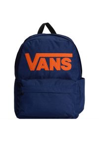 Plecak Vans Old Skool Drop V VN000H4ZFOB1 - granatowy. Kolor: niebieski. Materiał: poliester, materiał. Wzór: aplikacja. Styl: casual #1