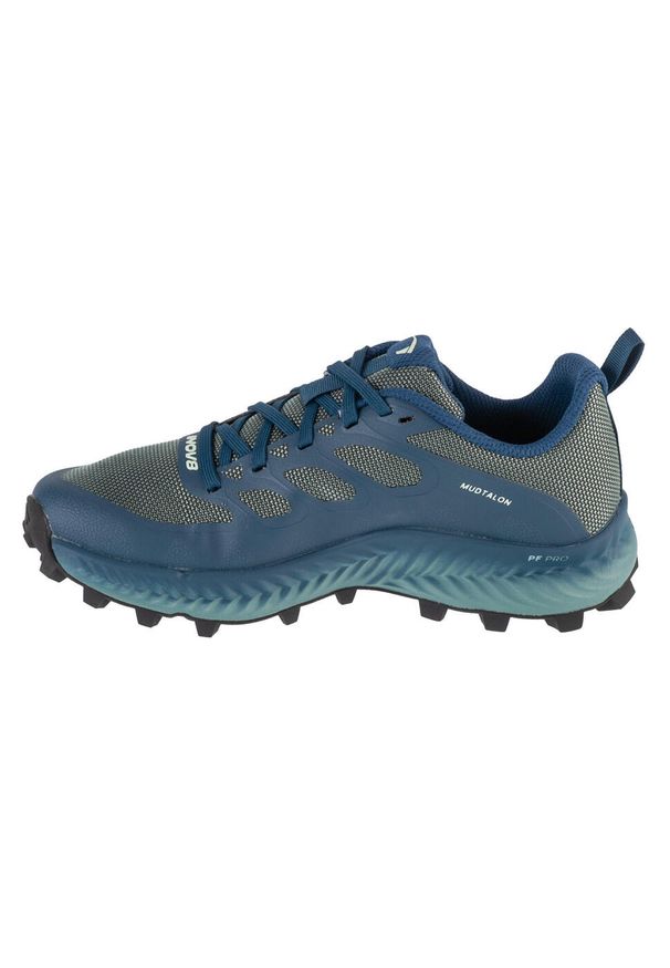 Buty do biegania damskie Inov-8 Mudtalon. Zapięcie: sznurówki. Kolor: niebieski. Materiał: guma, syntetyk, tkanina, materiał. Szerokość cholewki: normalna