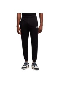 EA7 - Spodnie Core Identity Rozmiar S Czarny - 8NPP66PJVRZ-1200. Kolor: czarny. Materiał: bawełna. Wzór: nadruk, aplikacja #1