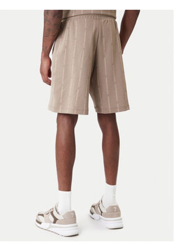 EA7 Emporio Armani Szorty sportowe 7M001393 AF12660 F1030 Beżowy Regular Fit. Kolor: beżowy. Materiał: syntetyk, bawełna. Styl: sportowy