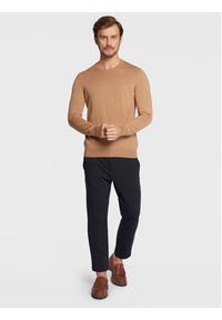 BOSS - Boss Sweter Botto-L 50476364 Beżowy Regular Fit. Kolor: beżowy. Materiał: wełna #4