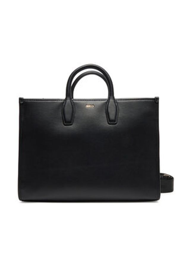 BOSS Torebka Sandy MED 50547947 Czarny. Kolor: czarny. Materiał: skórzane