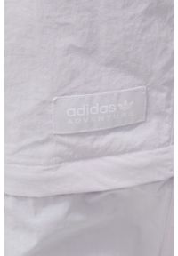 adidas Originals spodnie męskie kolor biały gładkie. Kolor: biały. Materiał: materiał, tkanina. Wzór: gładki