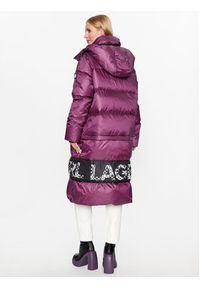 Karl Lagerfeld - KARL LAGERFELD Kurtka zimowa Check 236W1506 Różowy Regular Fit. Typ kołnierza: dekolt w karo. Kolor: różowy. Materiał: syntetyk. Sezon: zima #3