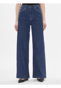 Calvin Klein Jeansy High Rise Wide - Mid Blue K20K206304 Niebieski Slim Fit. Kolor: niebieski