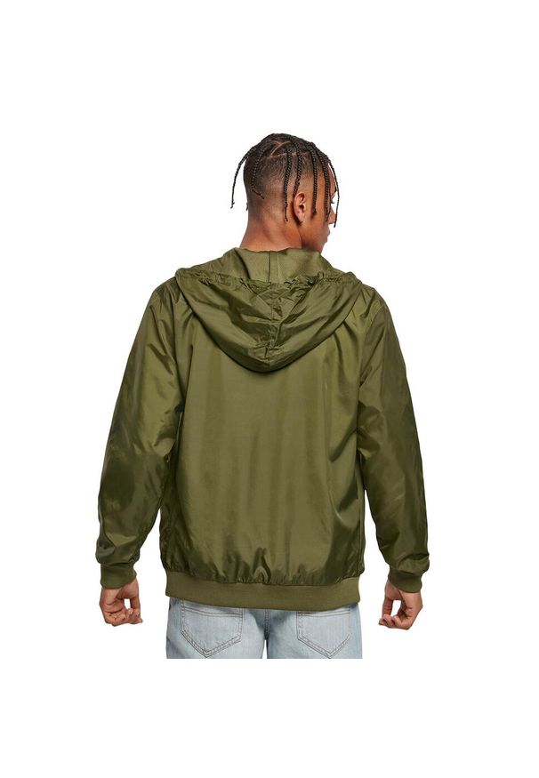 BUILD YOUR BRAND - Kurtka Windrunner Dla Dorosłych Unisex. Kolor: zielony